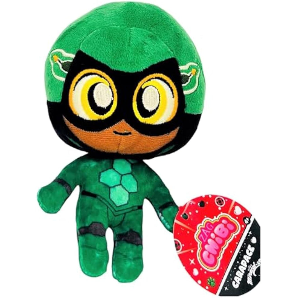 Bandai Miraculous Chibi Carapace Plush – 15cm Soft Superhero Toy