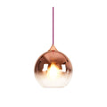 Jolof Store Modern Glass Globe Pendant Light – Rose Gold 25cm Chandelier