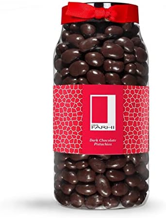 Rita Farhi Dark Chocolate Coated Pistachios - Luxury Gift Jar 780g