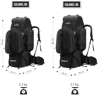 Tripole Colonel Internal Frame Rucksack with Daypack & Rain Cover