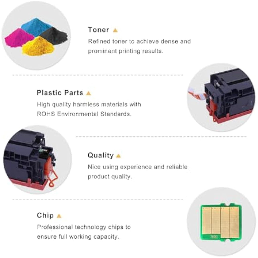 Cool Toner 201X Compatible Cartridges for HP Color LaserJet Pro M277dw | 4-Pack
