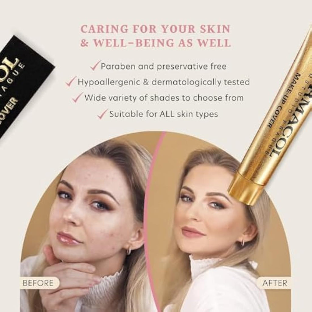 Dermacol Full Coverage Matte Foundation – Waterproof SPF 30, Shade 208