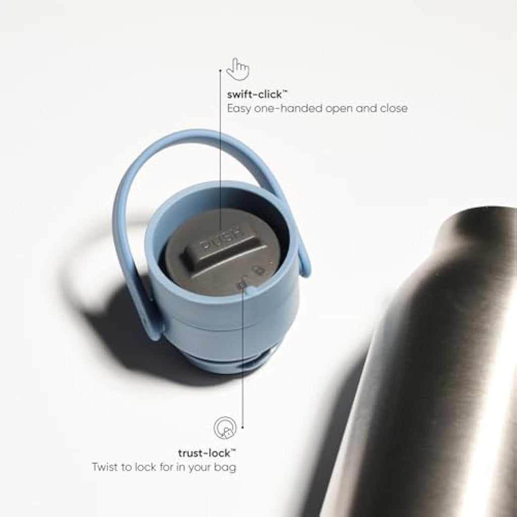 Circular & Co 1L Recycled Stainless Steel Insulated Water Bottle - Blue