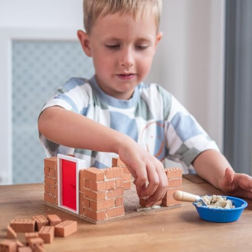 Teifoc Fire Station Stone Building Blocks Kit - 220 Piece STEM Toy