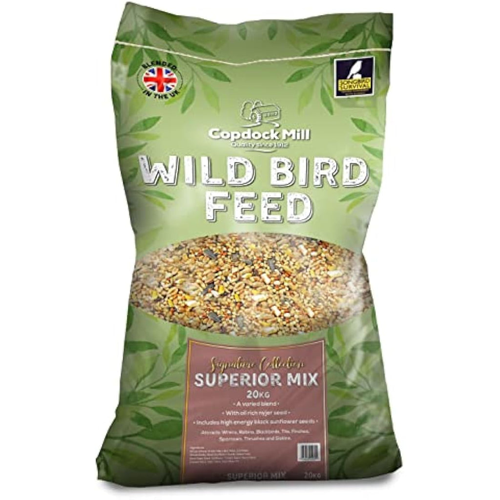 Copdock Mill Superior Wild Bird Seed Mix – 20kg High-Energy Feed