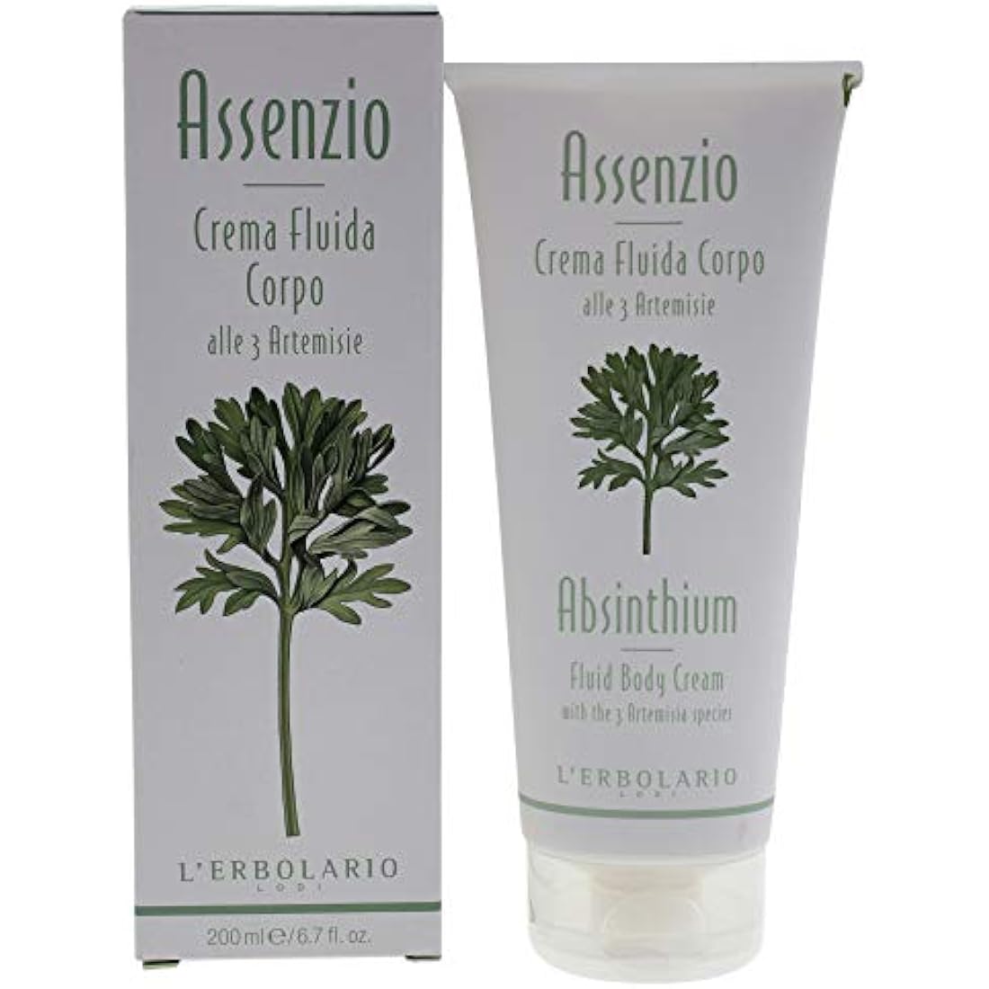 L'Erbolario Absinthium Body Cream – Anti-Aging Unisex Moisturizer 6.7 oz