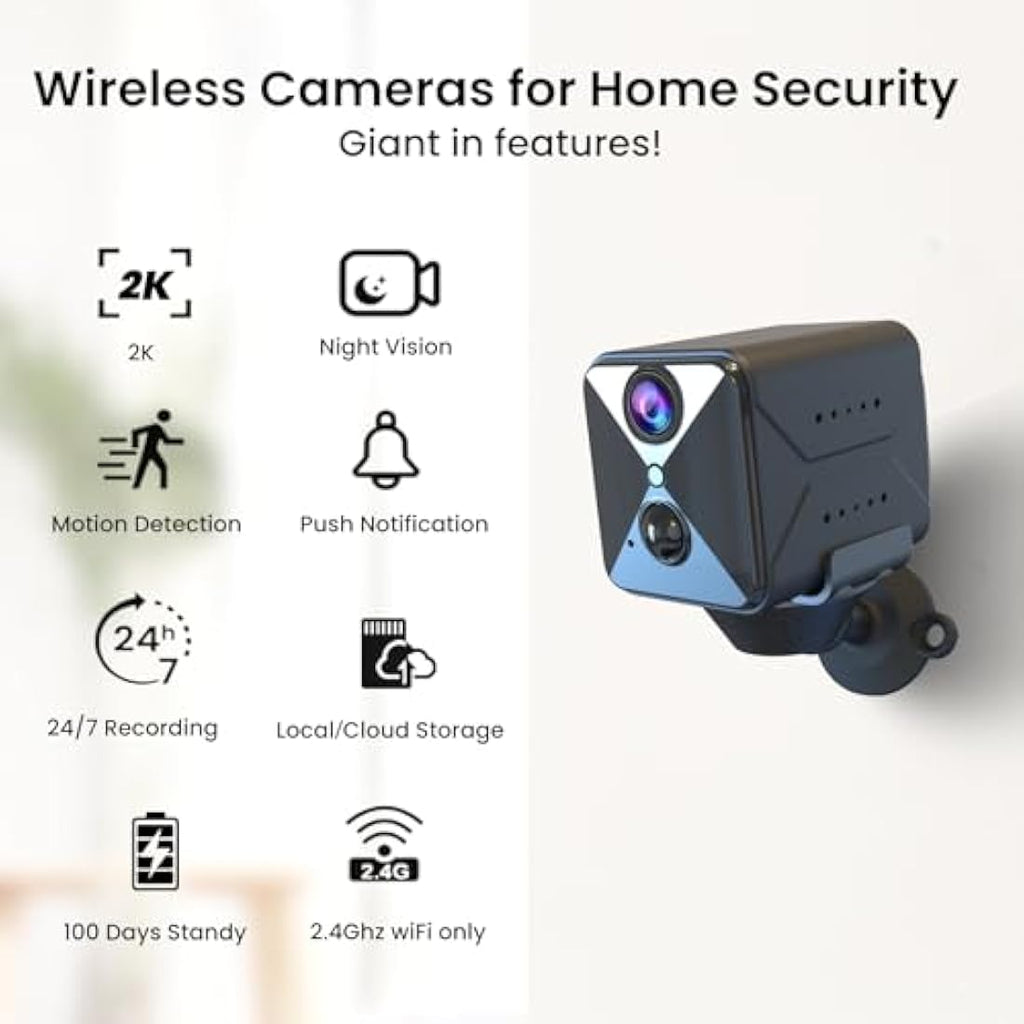 Javiscam WiFi Hidden Spy Camera – 1080p Wireless Nanny Cam with Night Vision