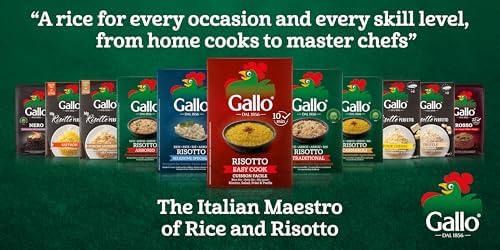 Riso Gallo Arborio Rice – Vegan Creamy Risotto Grains, 500g (12 Pack)