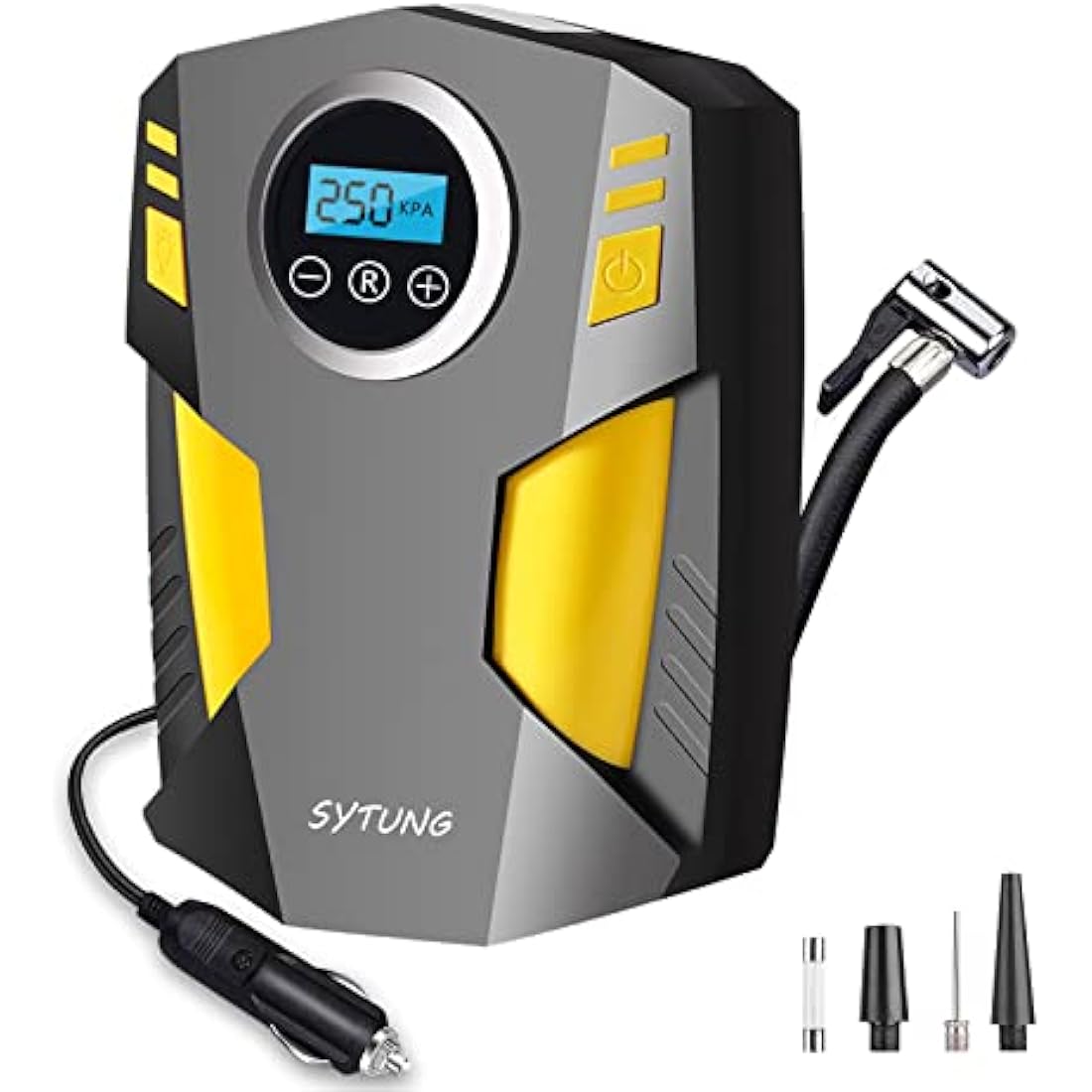 SYTUNG Digital Tyre Inflator – 12V Portable Air Compressor with LED
