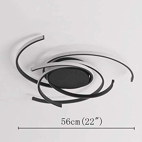 Jolof Store Modern LED Ceiling Light – Dimmable Spiral Flower Chandelier