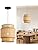 FORCOSO Vintage Rattan Pendant Light – Hand-Woven Wicker Shade, 29cm