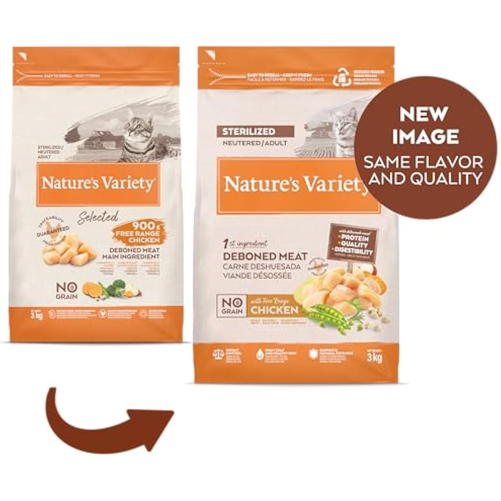 Nature's Variety Selected Adult Sterilized Free Range Chicken - 3kg