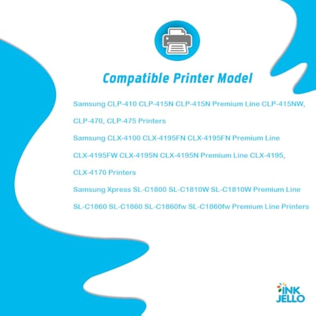 Inkjello CLT-504S Compatible Toner Cartridge for Samsung Xpress - 4 Pack
