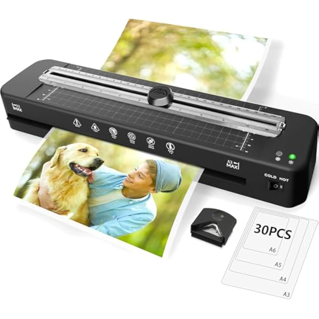 Jolof Store A3 Laminator Machine | 5-in-1 Thermal & Cold Laminating Kit
