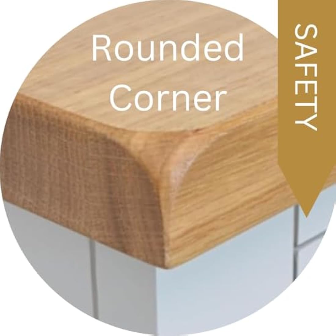 Jolof Store Snow White Side Table – Painted Oak Slim End Table