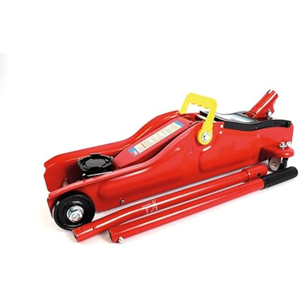 Hilka 2 Tonne Low Profile Trolley Jack – Heavy Duty Steel Car Lift