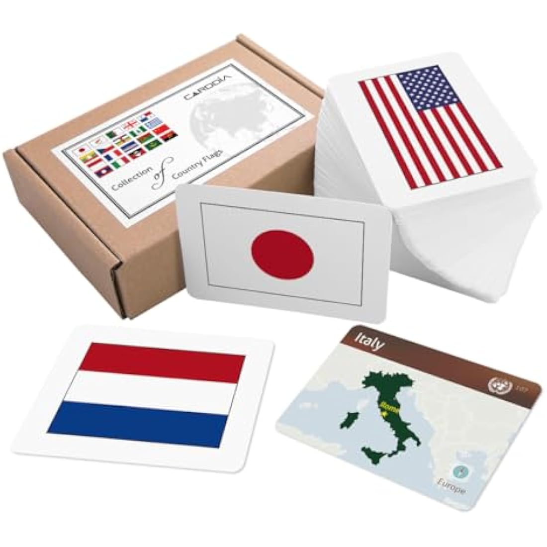 Country Flags Educational Flashcards | Geography Learning Set