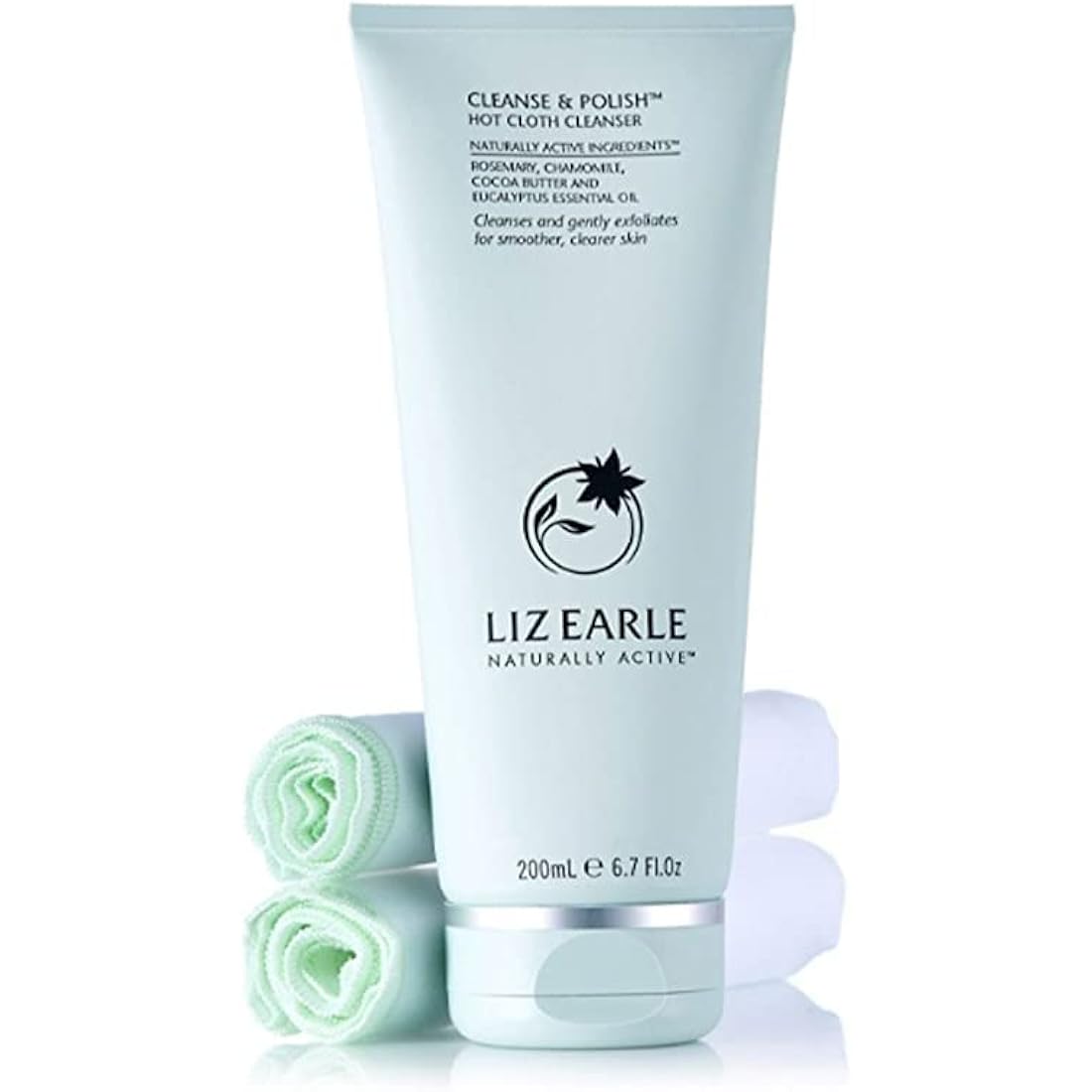 Liz Earle Cleanse and Polish Hot Cloth Cleanser 200ml with 2 Cloths