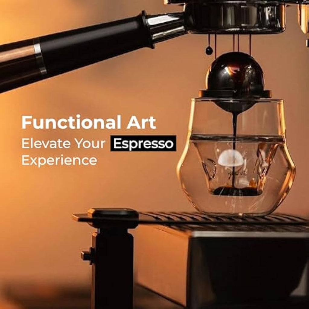 KRUVE Propel Espresso Cups – Double-Walled Borosilicate Glass Set