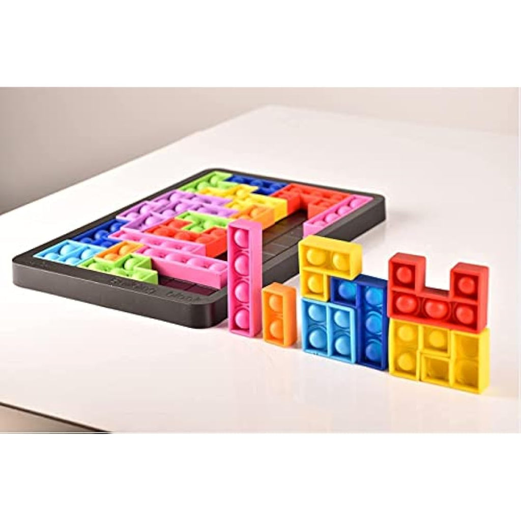 Jolof Store Fidget Jigsaw Pop Game – Sensory Silicone Logic Puzzle Toy