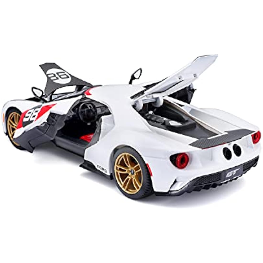 Maisto 1:18 Ford GT 2021 Heritage Edition Diecast Model Car – White