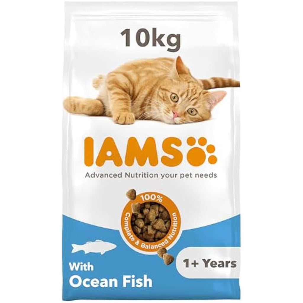 IAMS Adult Dry Cat Food – Ocean Fish 10kg – Immune Support Formula