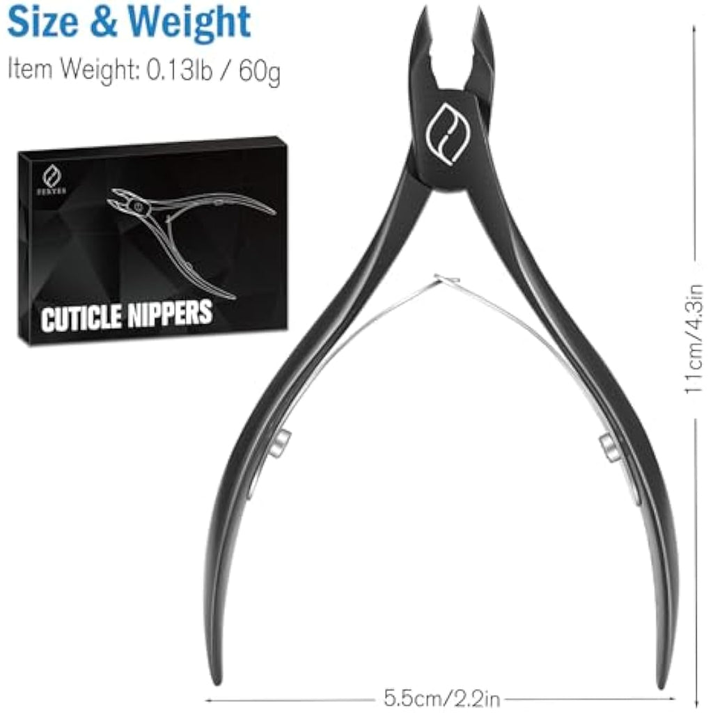 FERYES Professional Cuticle Nippers - Stainless Steel Dead Skin Remover