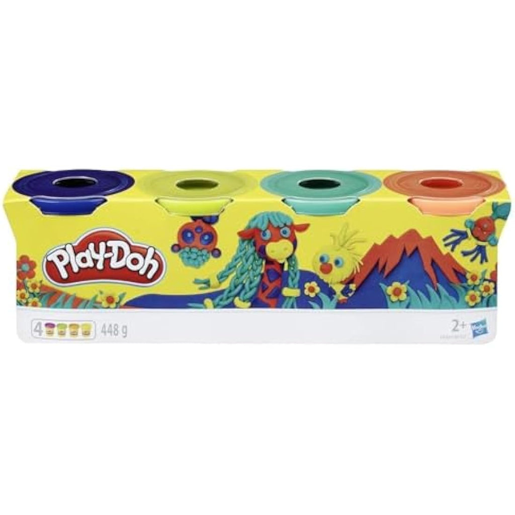 Play-Doh 4-Pack Wild Colours Modeling Compound - Non-Toxic Kids Art Toy