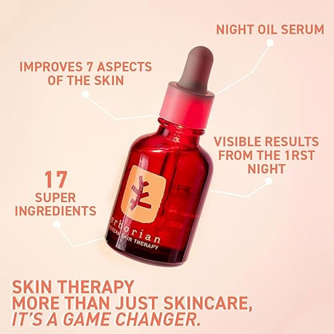 Erborian Skin Therapy Night Face Oil-Serum – 17 Super Ingredients – 30ml