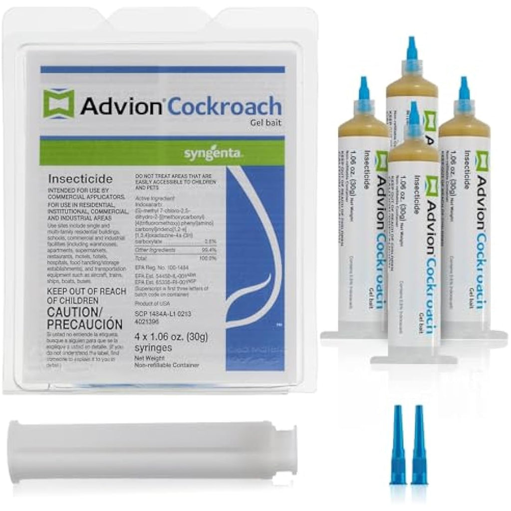 Syngenta Advion Cockroach Gel Bait – 4 x 30g Tubes Roach Control