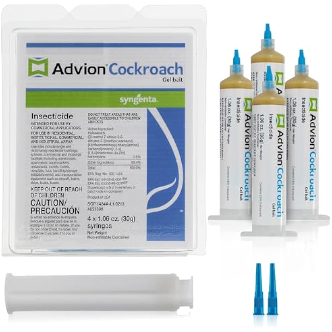 Syngenta Advion Cockroach Gel Bait – 4 x 30g Tubes Roach Control