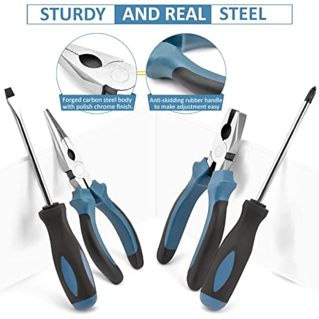 Sundpey 148-Piece Home Tool Kit | Portable Hand Tool Set with Case