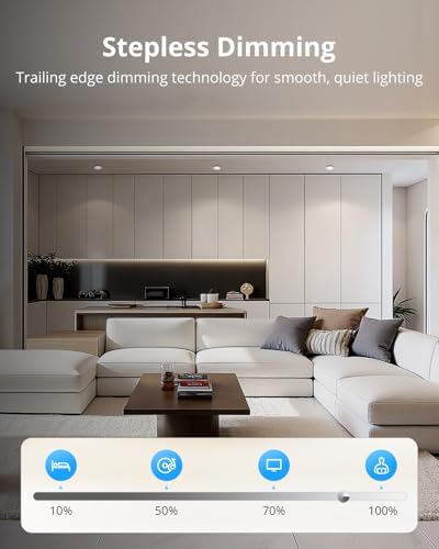 Gr4tec IP65 LED Downlight – 6W Dimmable 4000K Recessed Ceiling Lights (6 Pack)