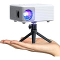 AKIYO O1 Mini Projector – 15000L Portable 1080P Full HD with Tripod