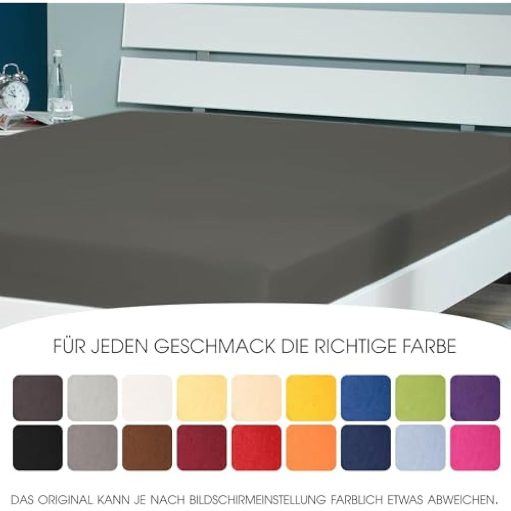 CelinaTex Lucina Cotton Fitted Sheet | 180x200-200x200cm | Ruby Red