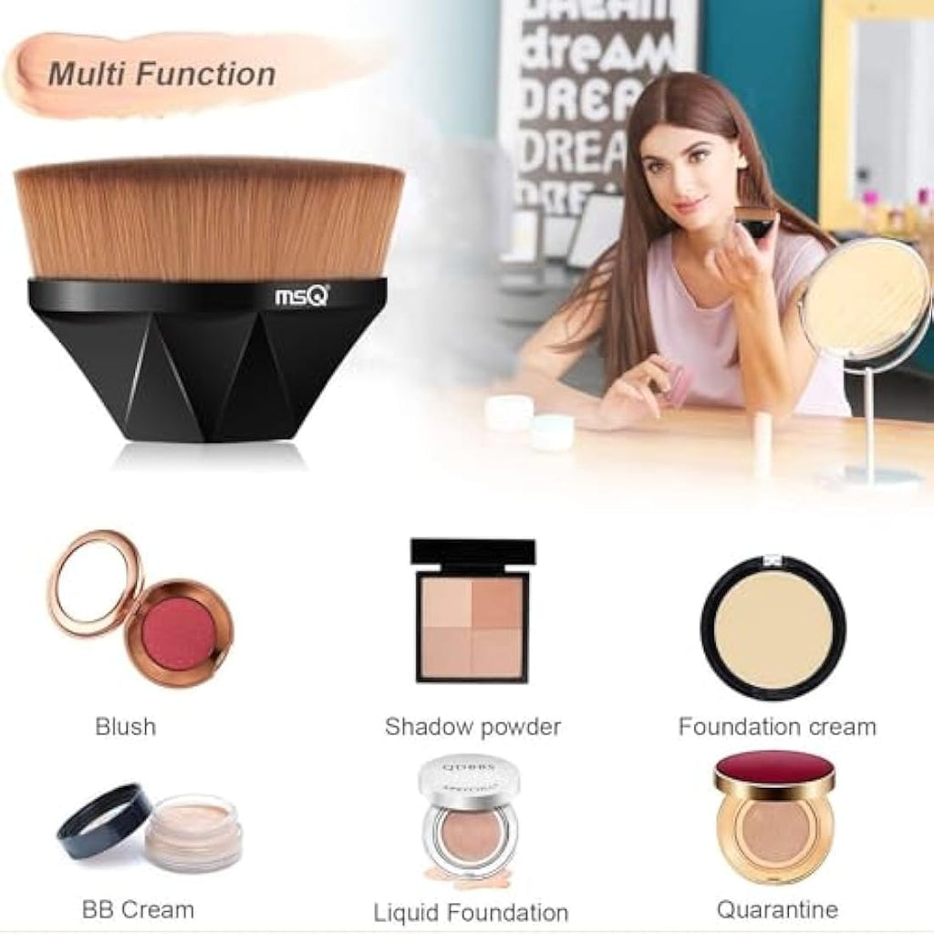 Jolof Store Kabuki Foundation Brush | Dense Soft Bristles with Case