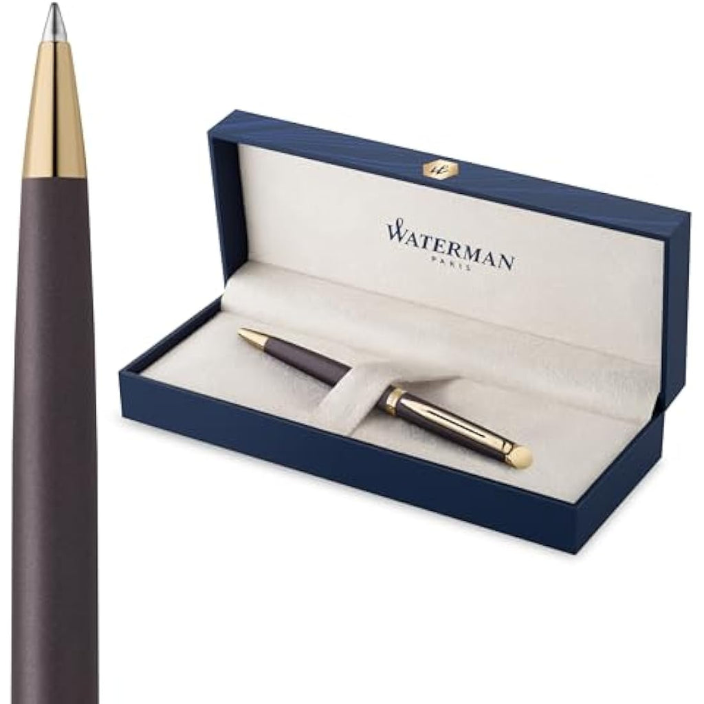 Waterman Hémisphère Ballpoint Pen | Lava Black Medium Point Blue Ink