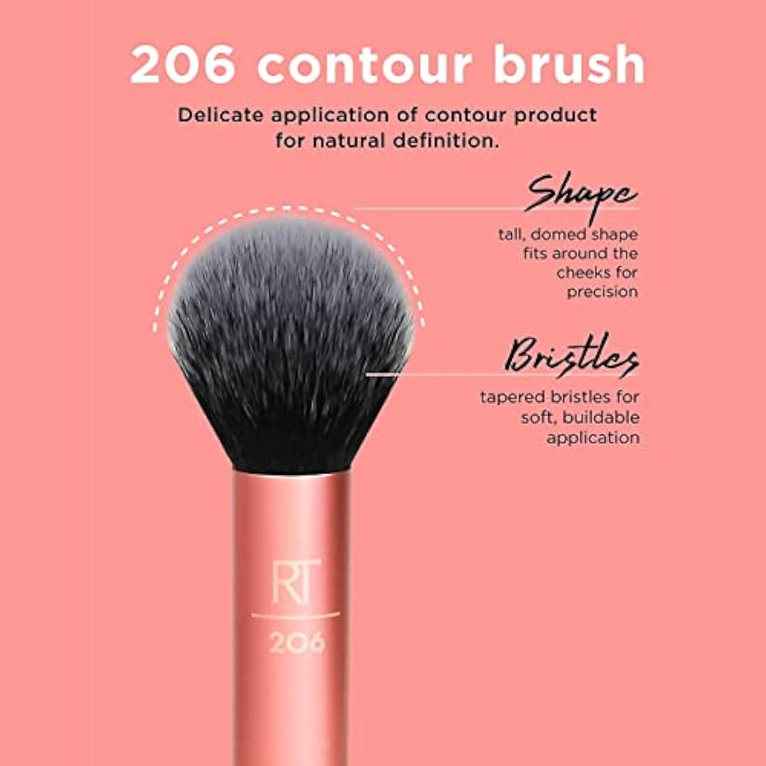 Real Techniques Flawless Base Set – 5 Piece Makeup Brush Kit with Cup