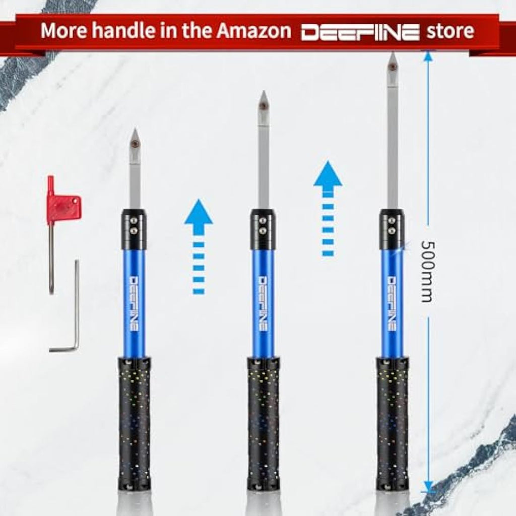 DEEFIINE Carbide Wood Lathe Turning Tools Set | 4-Piece Woodworking Kit