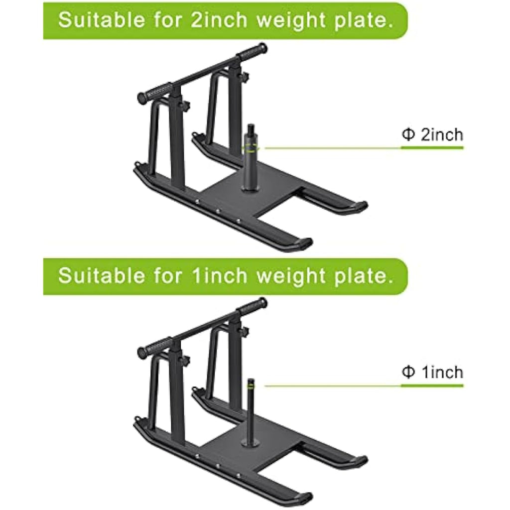 Kipika Weight Sled | Adjustable Height Fitness Sled for 1" & 2" Plates