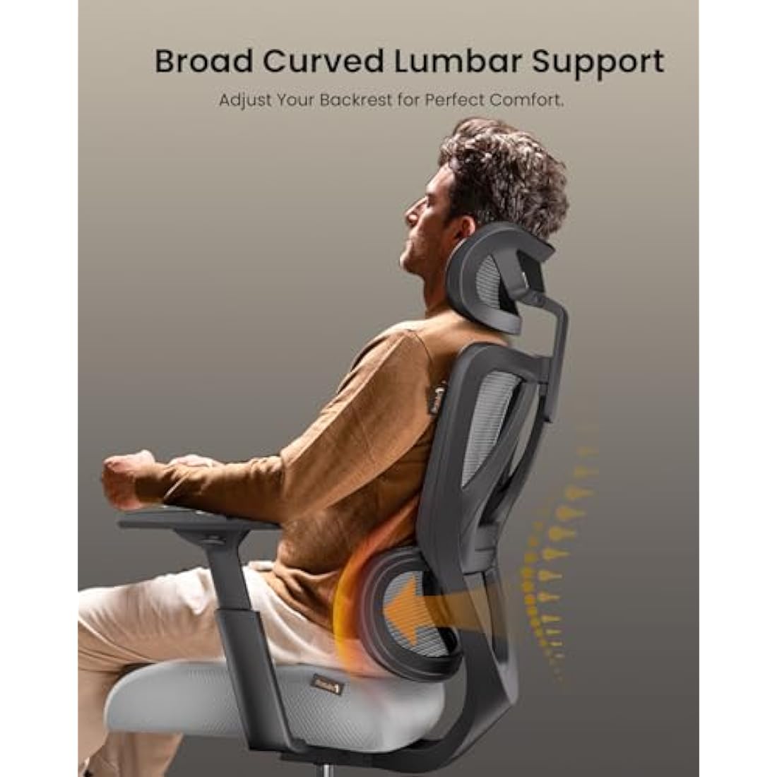 ProtoArc EC100 Ergonomic Office Chair – Mesh Desk Chair with Spring Cushion