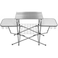 Camco Olympian Deluxe Portable Grill Table – Folding Outdoor Cooking Station