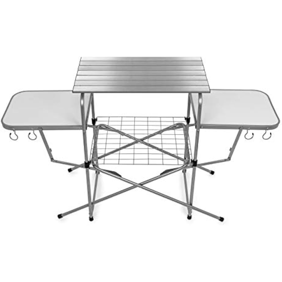 Camco Olympian Deluxe Portable Grill Table – Folding Outdoor Cooking Station