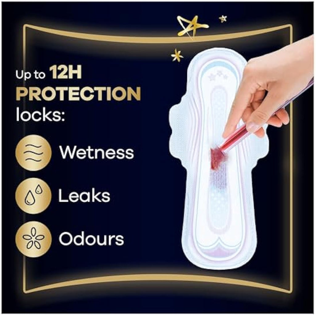 Always Ultra Night Size 5 Sanitary Towels with Wings - 72 Pads (Pack of 4)
