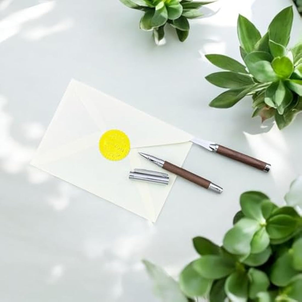 LACHIEVA LUX Walnut Rollerball Pen and Letter Opener Gift Set | TimberDuo