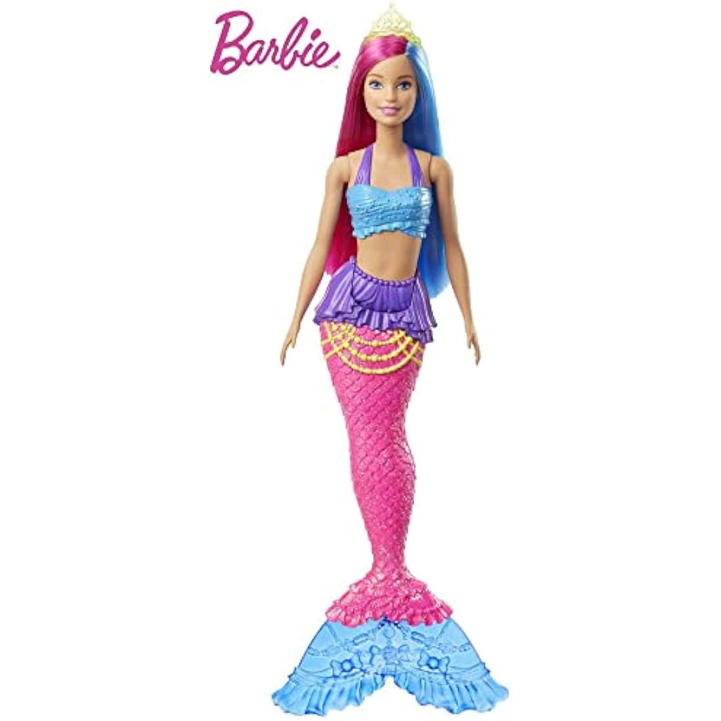Barbie Dreamtopia Mermaid Doll – 12-Inch Pink and Blue Hair (GJK08)