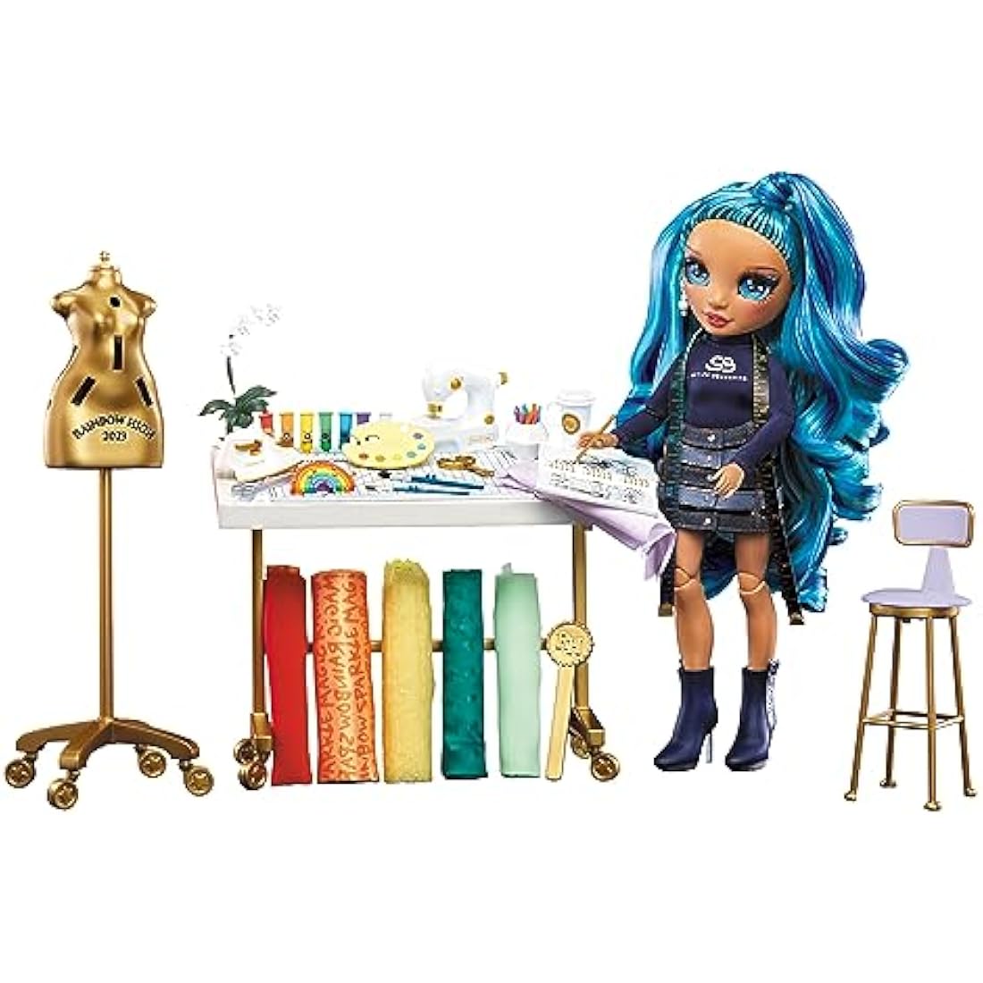 Rainbow High Dream & Design Fashion Studio Playset with Skyler Doll