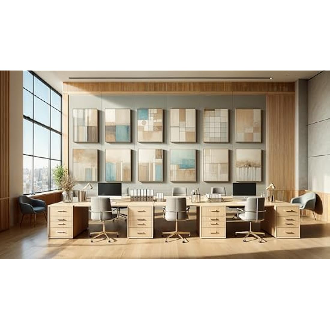 Jolof Store Stretched Canvas with Pinewood Floating Frame - 40x50cm