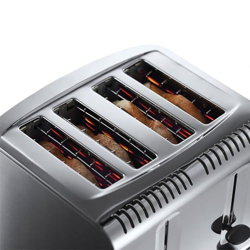 Russell Hobbs Buckingham 4-Slice Toaster | Fast Toasting Stainless Steel
