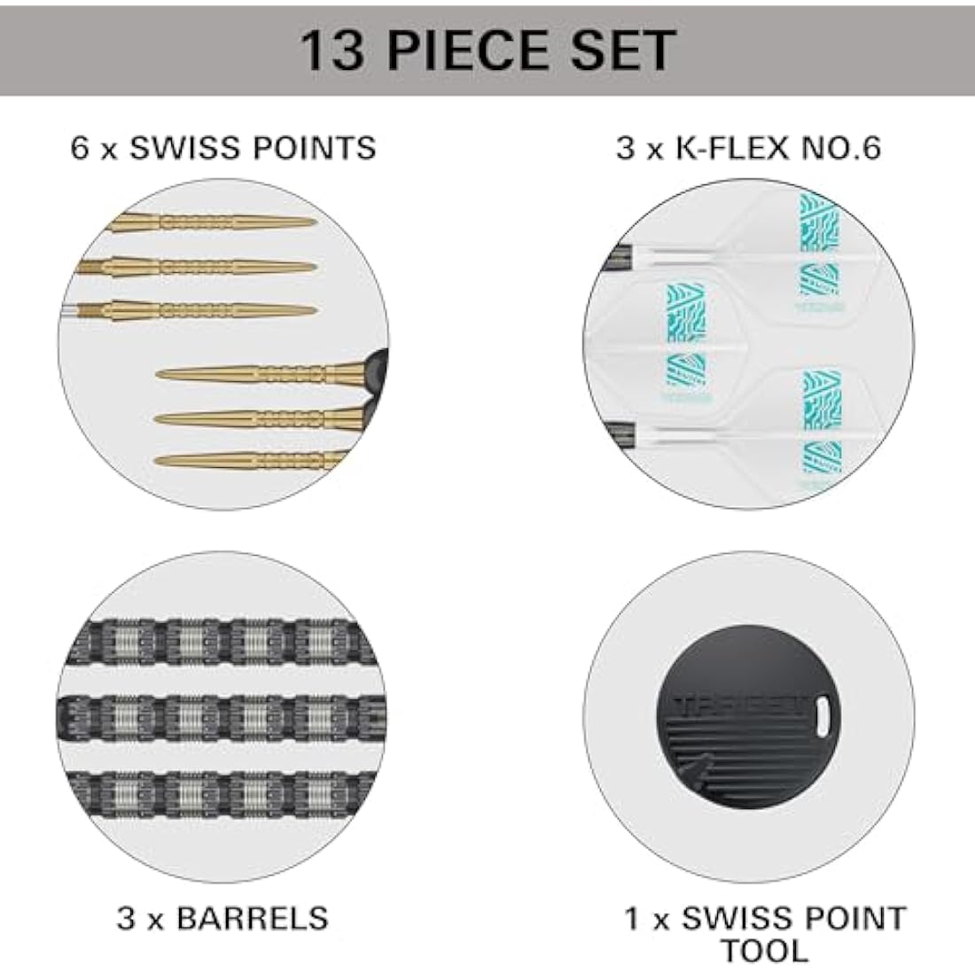Target Darts Rob Cross 95K Steel Tip Darts – 95% Tungsten Swiss Point Set